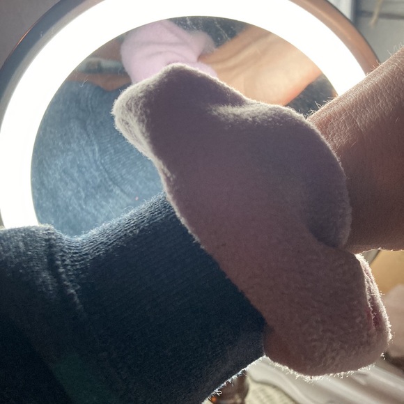 Peel free fleece purple scrunching - Picture 3 of 4